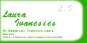 laura ivancsics business card